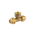 Brasshards Brass Flared Tee - 15fl x 15fl x 15fi - Lead-Free - WaterMark Approved - SuperSaverAU - view 1
