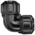 Philmac 20mm Metric Poly x Poly Pipe Elbow Polypropylene Black