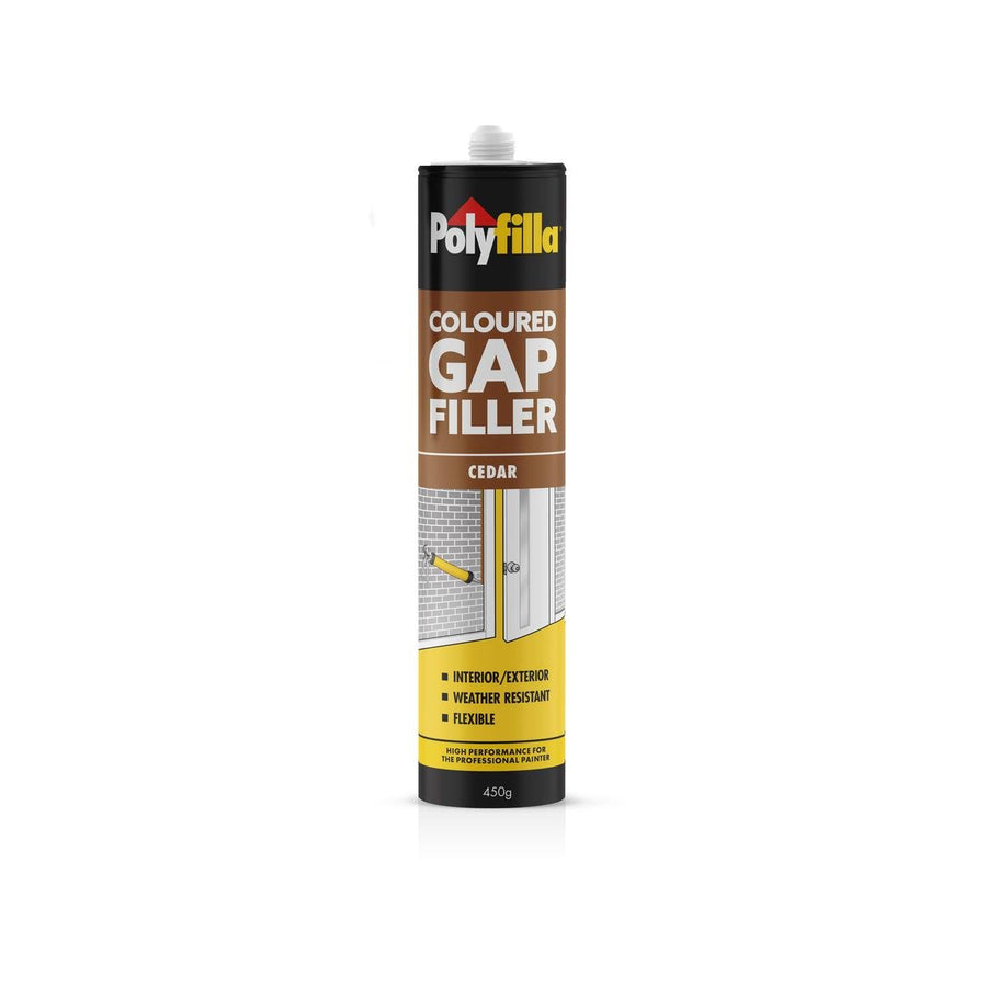 Poly 450g Cedar Coloured Caulk Gap Filler - 450g - Cedar - Acrylic - Weather Resistant - SuperSaverAU - view 1