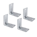 Carinya Galvanised Reinforcing Bracket 90x90x65mm 4 Pack Durable - SuperSaverAU - view 3