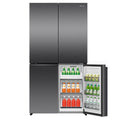 Hisense 647L French Door Fridge - Dark Stainless Steel, 4.5 Star Energy, ConnectLife - HRCD640TB