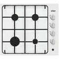 Chef 60cm Natural Gas Cooktop - White Enamel Finish, Flame Failure Safety, 4 Burners - CHG642WC