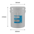 Handy 20L Pail Bucket with Lid, White Plastic