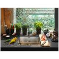 Franke Square Neck Mixer Tap - Black Steel Gooseneck Spout 180-Degree Swivel 5 Star - TA9700BS