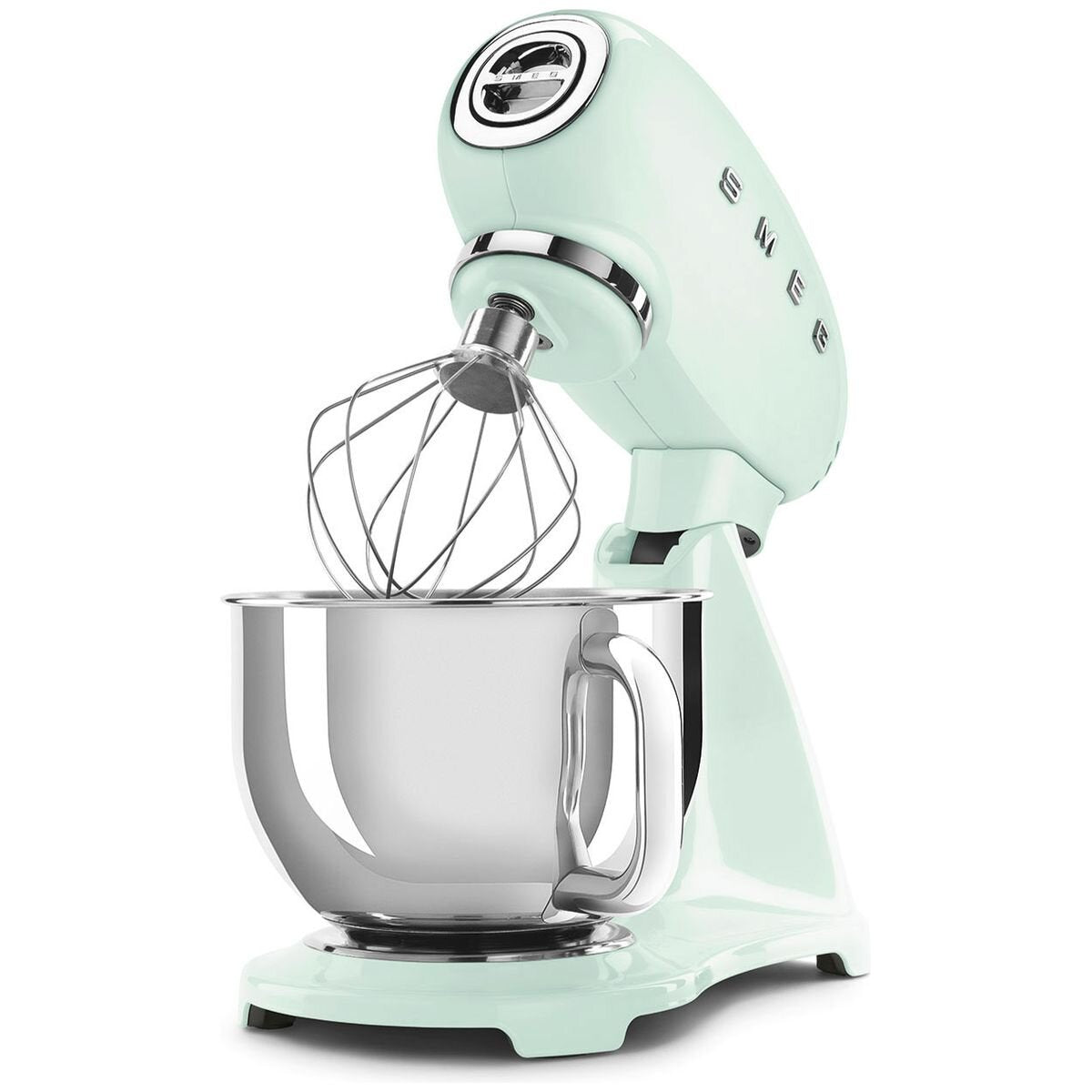 Smeg 50s retro style stand mixer 4.8L - Green finish, 800W, 10 speeds, planetary mixing - SMF03PGAU