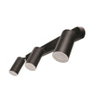 Brilliant Lighting Coolum Triple Wall Light Black 240V Stainless Steel Weather Resistant - SuperSaverAU - view 1