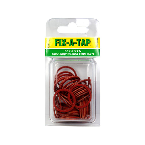 Fix-A-Tap Ezy Kleen Fibre Body Washer 50 Pack, Red for Tap Repair