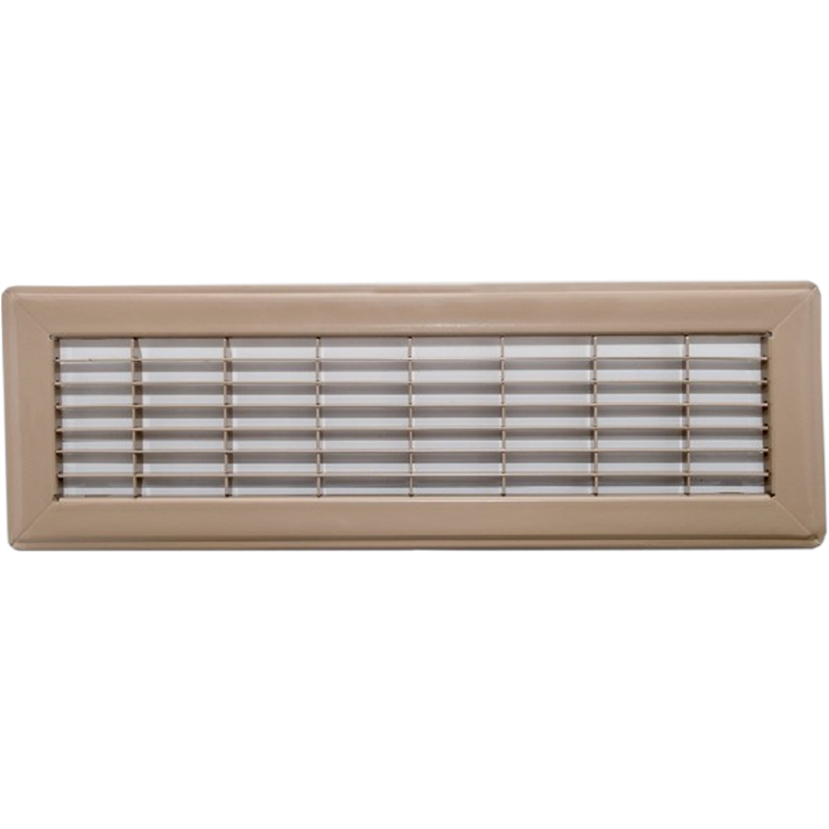 Accord Metal Floor Vent - 100 x 400mm - Steel - Beige Finish - SuperSaverAU - view 1