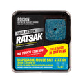 RATSAK Fast Action Disposable Mouse Bait Station with Wax Block, Pre-Baited, Indoor & Outdoor