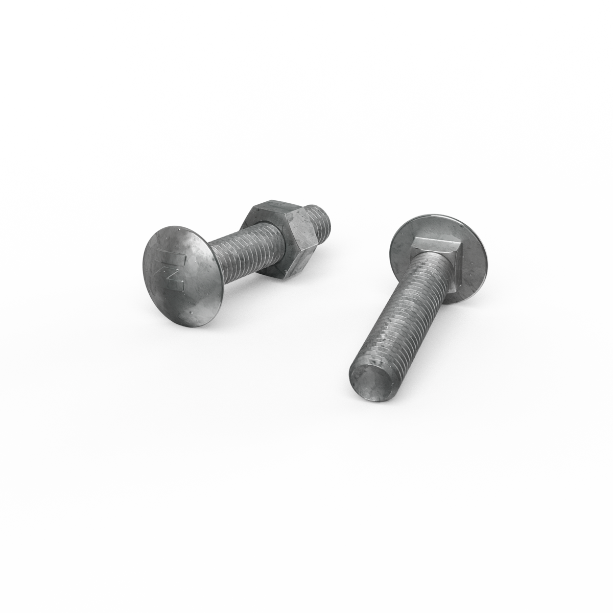 Zenith M10 x 50mm Hot Dip Galvanised Cup Head Bolts and Nuts 25 Pack - SuperSaverAU - view 3