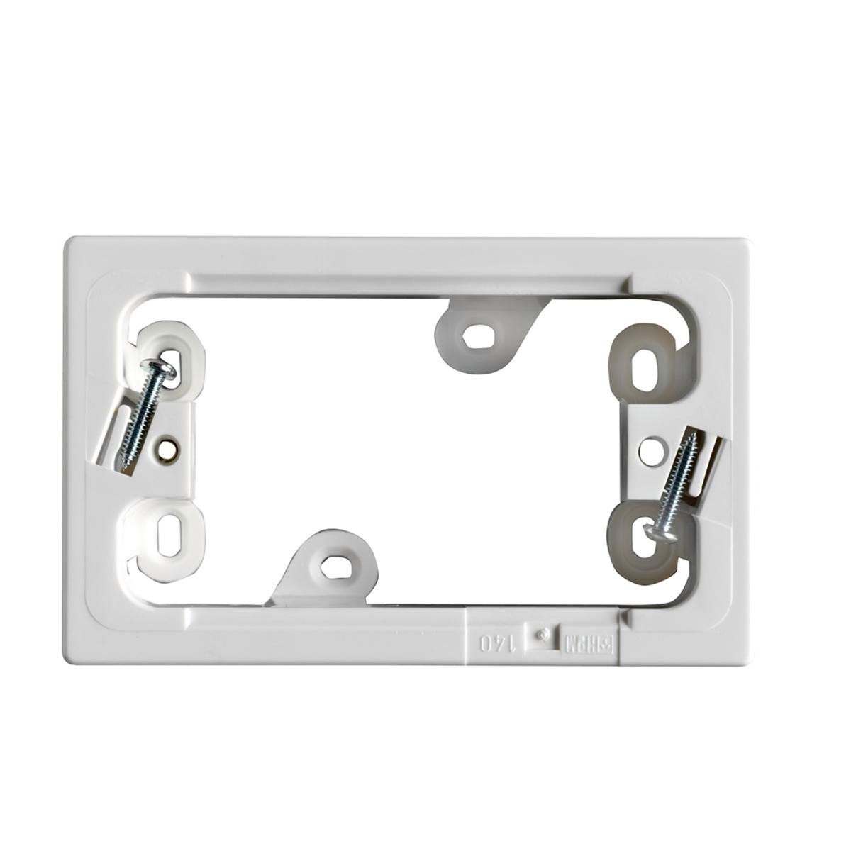 HPM Surface Mounting Block 37mm Deep ABS Plastic White Suitable For Switches - SuperSaverAU - view 1