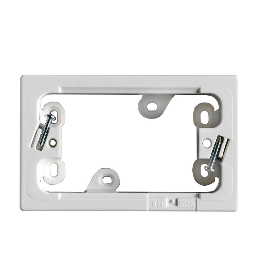 HPM Surface Mounting Block 37mm Deep ABS Plastic White Suitable For Switches - SuperSaverAU - view 1