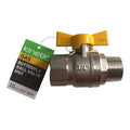 Kinetic 20mm Lead Free Brass Male and Female Butterfly Handle Gas Ball Valve