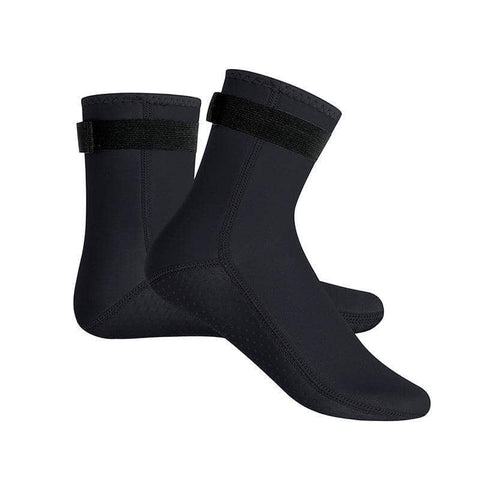 3mm Neoprene Wetsuit Socks - Black, Size XL (AU 12-13, Foot 25-25.5cm)