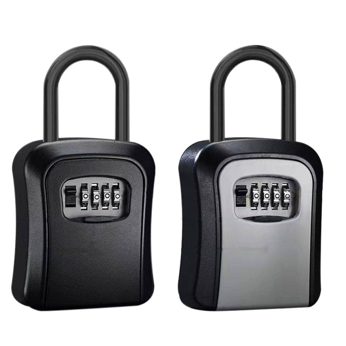4 Digit Combination Hook Lock Heavy Duty for Lockers, Bags and Gym Gear - Black - view 3