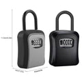 4 Digit Combination Hook Lock Heavy Duty for Lockers, Bags and Gym Gear - Black - view 4