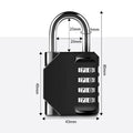 4 Digit Combination Padlock, Waterproof - Black - view 5