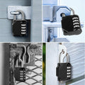 4 Digit Combination Padlock, Waterproof - Silver - view 4