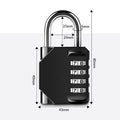 4 Digit Combination Padlock, Waterproof - Silver - view 5