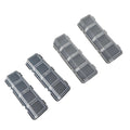 4-Grid Parts Storage Box with Lid, Pack of 2 - Grey - view 3