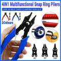 4-In-1 Circlip Plier Set with Snap Ring Heads - Blue - view 2