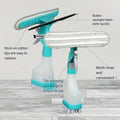 4-In-1 Window Cleaning Tool with Spray Bottle and Microfibre Head - view 5