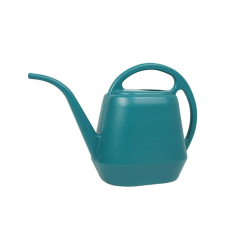 4 Litre Long Spout Watering Can with Double Handle - Teal