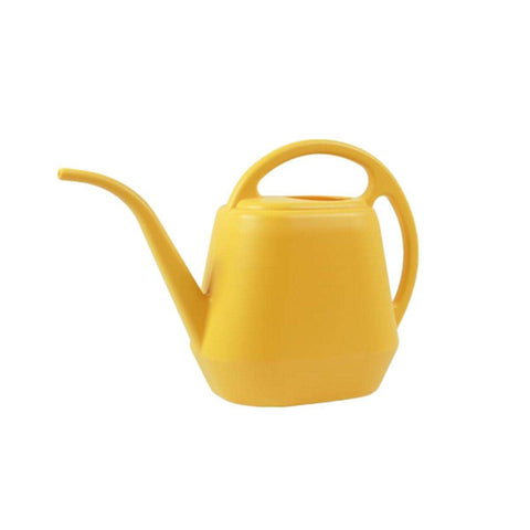 4 Litre Long Spout Watering Can with Double Handle - Yellow
