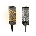 4 Pack Solar Garden Path Lights, LED Outdoor Stake Lamps - White - view 3