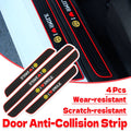 4 Piece Car Door Sill Protector Strips, Anti-Collision Scratch Guards