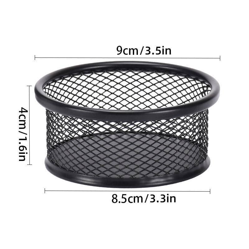 4 Piece Mesh Paper Clip Holder Set - Silver - view 4