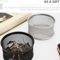 4 Piece Mesh Paper Clip Holder Set - Silver - view 5