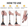4 Piece Wine Bottle Opener Set - Black and Clear - view 4