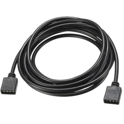 4-Pin RGB LED Strip Extension Cable for 10 mm Light Strips - 10 m, Black