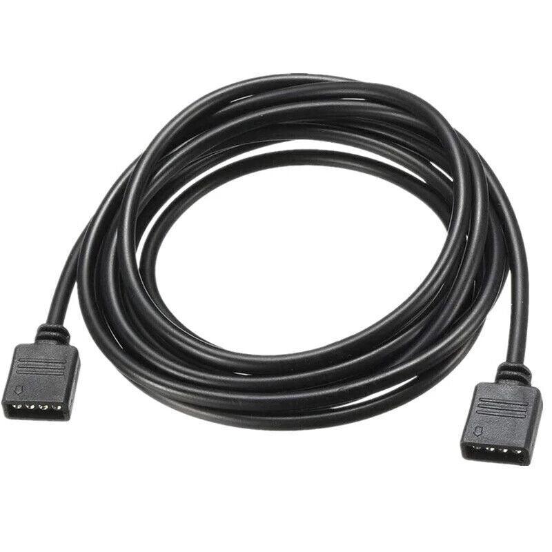 4-Pin RGB LED Strip Extension Cable for 10 mm Light Strips - 10 m, Black