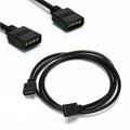 4-Pin RGB LED Strip Extension Cable for 10 mm Light Strips - 2 m, Black - view 3