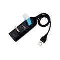 4 Port USB 2.0 Hub High Speed Slim Compact Expansion Splitter, White - view 4