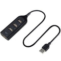 4 Port USB 2.0 Hub High Speed Slim Compact Expansion Splitter, White - view 5