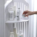 4-Tier Corner Shelf, Freestanding Storage Rack for Bathroom and Kitchen – Pattern - view 5