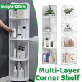 4-Tier Corner Shelf, Freestanding Storage Rack for Bathroom and Kitchen - Striped - view 2