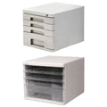 4 Tier Desktop File Storage Cabinet, A4 and Letter - No Lock - view 3