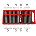 40 Piece Torx Hex and Spline Socket Bit Set 3/8 and 1/2 Drive, Long and Deep - Silver - view 3