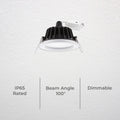 Deta 11W Tri Colour Dimmable LED Downlight 92mm - IP65 - Adjustable Brightness - SuperSaverAU - view 2