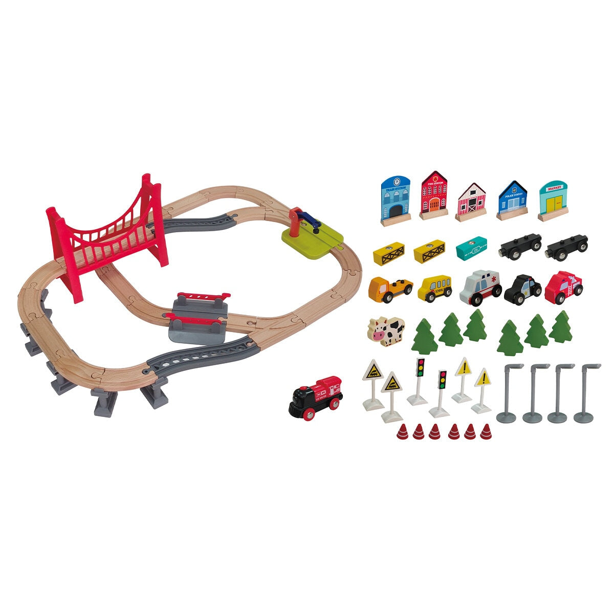 Hape Railway Storage Table Set