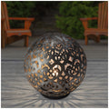 Aurora Lighting Solar Decor Ball 27.9cm, 50 Lumens, Metal, Rechargeable Batteries - SuperSaverAU - view 2