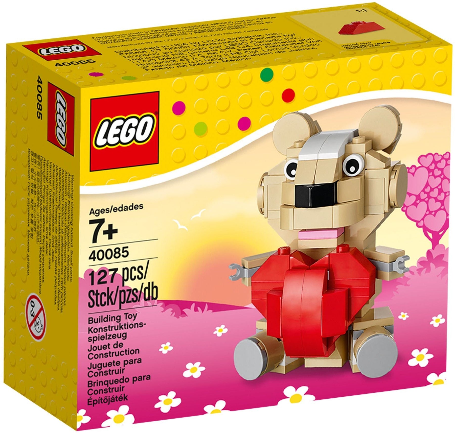 LEGO 40085 Valentine Bear - Buildable Teddy with Heart - SuperSaverAU - view 1