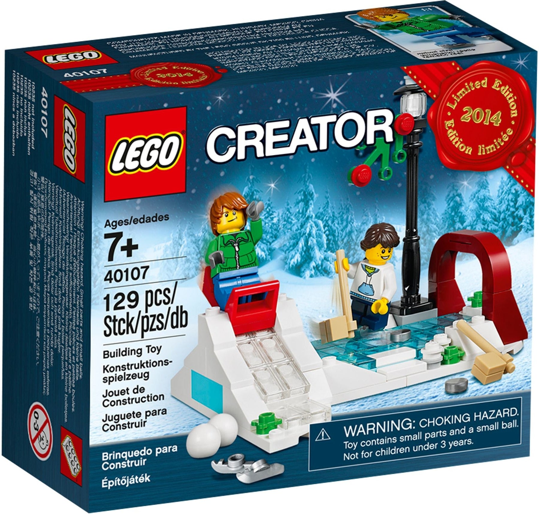 LEGO 40107 Winter Skating Scene Holiday Set - SuperSaverAU - view 1