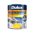Dulux Weathershield 1L Vivid White Gloss Exterior Paint - UV Resistant