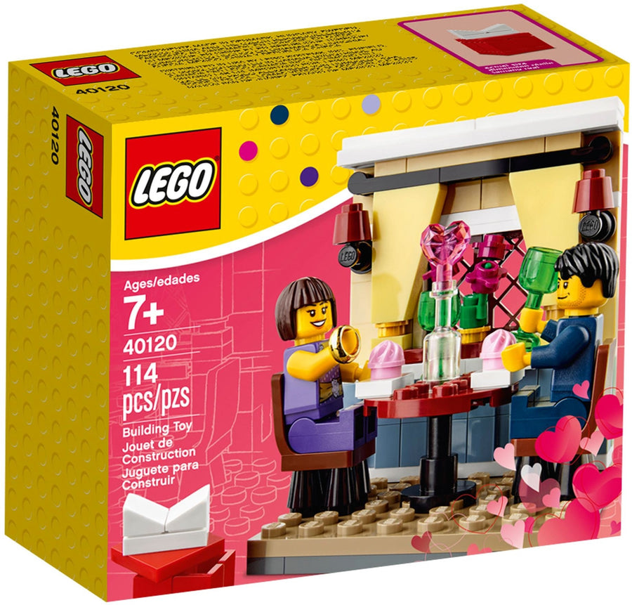 LEGO 40120 Valentine's Day Dinner Set with Minifigures - SuperSaverAU - view 1