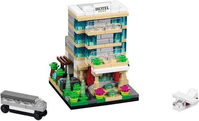 LEGO 40141 Bricktober Hotel | Exclusive Minifigures & Accessories - SuperSaverAU - view 2
